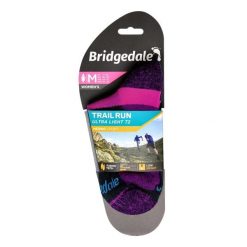 Skarpety do biegania Bridgedale UL T2 MERINO SPORT LD. Fioletowe skarpetki damskie Bridgedale, bez wzorów. Za 72.99 zł.