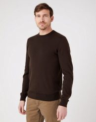 WRANGLER CREWNECK KNIT MĘSKI SWETER KLASYCZNY DELICIOSO W8A02PH38 112321349. Swetry męskie Wrangler, m, bez wzorów, bez kołnierzyka. Za 139.99 zł.