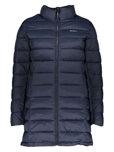 Pepe Jeans Płaszcz pikowany w kolorze granatowym rozmiar: M. Niebieskie płaszcze damskie Pepe Jeans, m, bez wzorów, z jeansu. Za 304.99 zł.