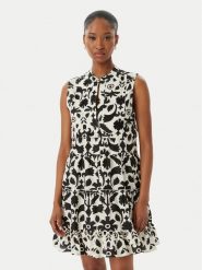 LOLA CASADEMUNT Sukienka letnia LS2616040 Czarny Regular Fit. Czarne sukienki damskie lola casademunt, na lato, s, bez wzorów, z bawełny, bez kołnierzyka, bez ramiączek. Za 417.99 zł.