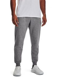 Under Armour Spodnie dresowe "Rival" w kolorze szarym rozmiar: XL. Szare spodnie dresowe męskie Under Armour, bez wzorów, z dresówki. Za 105.38 zł.