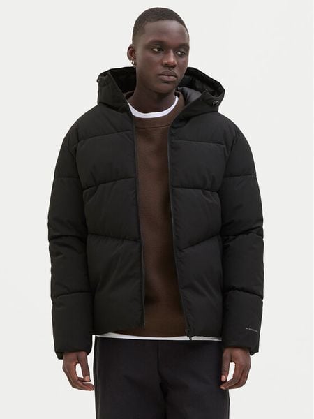 Jack & Jones Kurtka zimowa Global 12283517 Czarny Regular Fit. Czarne kurtki męskie Jack & Jones, na zimę, m, bez wzorów, z syntetyku, bez kaptura. Za 149.99 zł.