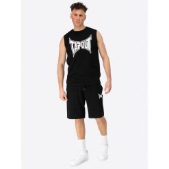 Tank top i zestaw szortów Tapout Diego. Czarne szorty męskie TAPOUT, bez wzorów, z dresówki, sportowe. Za 215.50 zł.