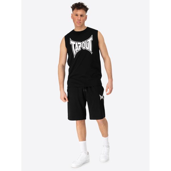Tank top i zestaw szortów Tapout Diego. Czarne szorty męskie TAPOUT, bez wzorów, z dresówki, sportowe. Za 215.50 zł.