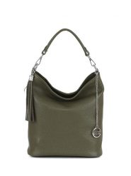 Mia Tomazzi Skórzana torebka "Sabaudia" w kolorze khaki - 26 x 28 x 12 cm rozmiar: onesize. Brązowe torebki klasyczne damskie Mia Tomazzi, bez wzorów, z materiału, bez dodatków. Za 173.70 zł.