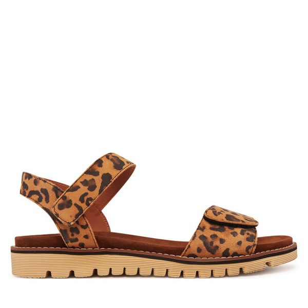 Sandały Ara. Brązowe sandały damskie Ara, bez wzorów, bez obcasa, na płaskiej podeszwie. Za 379.99 zł.