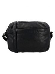 HIDE & STITCHES Skórzana torebka w kolorze czarnym - 25 x 18 x 8 cm rozmiar: onesize. Czarne torebki klasyczne damskie HIDE & STITCHES, bez wzorów, z materiału, bez dodatków. Za 195.99 zł.