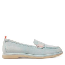 Mokasyny Tamaris. Niebieskie mokasyny damskie Tamaris. Za 229.99 zł.