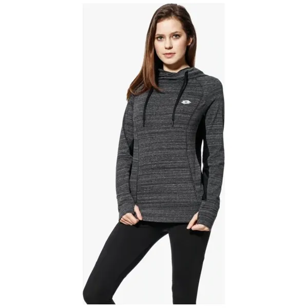 Lotto Bluza Indy V Sweat Js Stc W , szary, rozmiar S. Szare bluzy z kapturem damskie Lotto, s, z bawełny. W wyprzedaży za 99.99 zł.