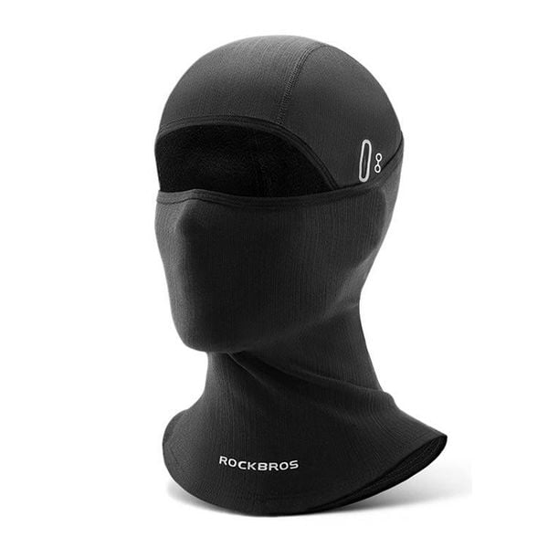 Czapka rowerowa całoroczna, model długi. Czarne czapki męskie ROCKBROS, bez wzorów, z materiału, sportowe. Za 83.60 zł.