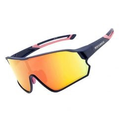 Okulary kolarskie polaryzacyjne ROCKBROS. Niebieskie okulary przeciwsłoneczne męskie ROCKBROS. Za 167.58 zł.