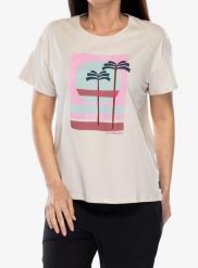 Koszulka z nadrukiem damska Protest Prtglassy T-Shirt. Białe t-shirty damskie Protest, l, bez wzorów, z bawełny, bez kołnierzyka. Za 168.00 zł.