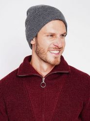 William de Faye Czapka beanie w kolorze szarym rozmiar: onesize. Szare czapki męskie William De Faye, bez wzorów, z materiału, sportowe. Za 56.99 zł.