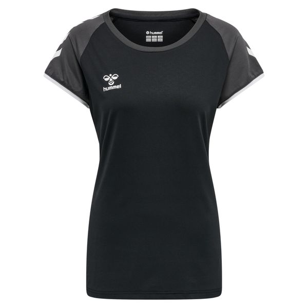 HUMMEL koszulka damska szybkoschnąca sportowa czarna. Czarne bluzki damskie HUMMEL, s, bez wzorów, bez ramiączek. Za 59.99 zł.