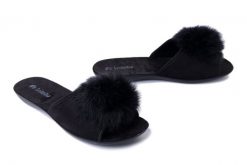 INBLU NP-6V 014 czarny, kapcie damskie. Czarne kapcie damskie Inblu, z tkaniny. Za 64.99 zł.
