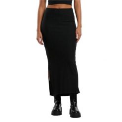 Spódnica Maxi Z Wysokim Rozcięciem Dla Kobiet. Czarne spódniczki damskie Urban Classics, xs, bez wzorów, maxi. Za 68.99 zł.