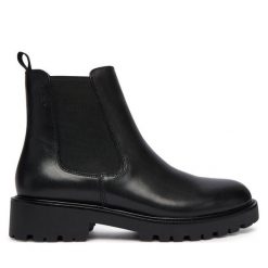 Sztyblety Vagabond Shoemakers. Czarne botki damskie Vagabond Shoemakers, bez obcasa, na płaskiej podeszwie, bez zapięcia. Za 539.99 zł.