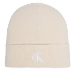 Czapka Calvin Klein. Białe czapki zimowe damskie CALVIN KLEIN. Za 129.99 zł.