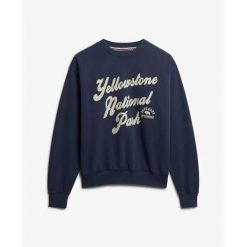 Bluza damska Superdry Lo-fi Outdoor. Niebieskie bluzy bez kaptura damskie Superdry. Za 326.00 zł.