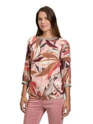 Betty Barclay Bluzka w kolorze jasnoróżowo-brązowo-czerwonym rozmiar: 38. Różowe bluzki damskie Betty Barclay, bez wzorów, z wiskozy, bez kołnierzyka, bez ramiączek. Za 69.91 zł.