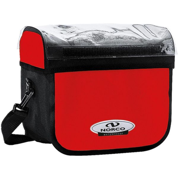 Torba na kierownicę Yukon. Czerwone torebki klasyczne damskie NORCO, bez wzorów, bez dodatków. Za 329.90 zł.