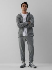 4F Spodnie dresowe joggery męskie - szare XL. Szare spodnie dresowe męskie 4f, bez wzorów, z dresówki. Za 149.99 zł.
