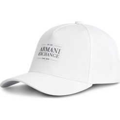 Czapka z daszkiem ARMANI EXCHANGE - 954101 9P134 00010 White. Białe czapki męskie Armani Exchange, bez wzorów, z elastanu. W wyprzedaży za 179.00 zł.