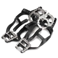 Raczki na buty turystyczne, antypoślizgowe nakładki rozmiar 40-45 czarne. Czarne buty trekkingowe męskie SPRINGOS. Za 29.99 zł.