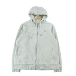 Second life - Bluza z kapturem męska full-zip Lacoste - Stan dobry. Szare bluzy z kapturem męskie Lacoste, l, z materiału. Za 173.28 zł.