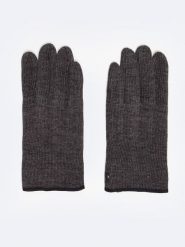 BIG STAR Rękawiczki w kolorze antracytowym rozmiar: L. Czarne rękawiczki męskie Big Star, bez wzorów, z materiału. Za 39.99 zł.