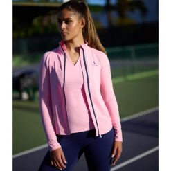 Koszulka/bluza z długim rękawem damska. Czerwone bluzy bez kaptura damskie NORDICDOTS, m, z elastanu. Za 365.00 zł.
