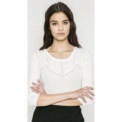 Morgan - Sweter. Białe swetry klasyczne damskie Morgan, l, z dzianiny, bez kołnierzyka. W wyprzedaży za 99.90 zł.