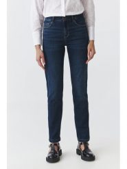 TATUUM Dżinsy "Saros" - Slim fit - w kolorze granatowym rozmiar: 42. Niebieskie jeansy damskie Tatuum. Za 213.69 zł.