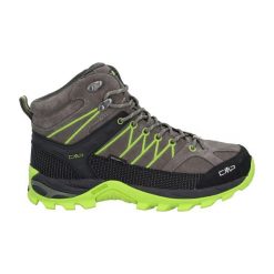 Buty trekkingowe męskie CMP Rigel Mid WP. Zielone buty trekkingowe męskie CMP, z materiału, bez zapięcia, outdoorowe. Za 394.50 zł.