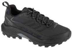 Buty trekkingowe męskie, Speed Strike 2 GTX. Czarne buty trekkingowe męskie MERRELL, z materiału, przed kostkę, bez zapięcia, trekkingowe. Za 616.35 zł.