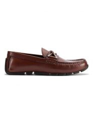 Clarks Skórzane mokasyny "Lea Oswick" w kolorze brązowym rozmiar: 41. Brązowe mokasyny męskie Clarks. Za 197.63 zł.