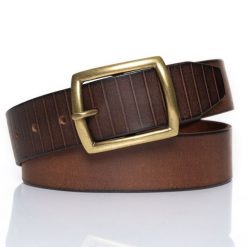 MUSTANG PASEK SKÓRZANY 40mm SOPO-MUS080C. Brązowe paski męskie Mustang, bez wzorów, klasyczne. Za 79.99 zł.