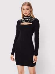 Pinko Sukienka koktajlowa Caffelatte 1G184Z A02G Czarny Regular Fit. Czarne sukienki damskie Pinko, s, bez wzorów, z syntetyku, wizytowe, bez kołnierzyka, bez ramiączek. Za 2,069.00 zł.
