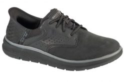 Buty sportowe Sneakersy męskie, Slip-Ins: Orell - Yates. Czarne buty sportowe na co dzień męskie Skechers, z materiału, bez zapięcia, trekkingowe. Za 399.99 zł.