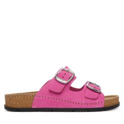 Klapki Scholl. Czerwone klapki damskie Scholl, bez wzorów, bez obcasa. Za 394.99 zł.