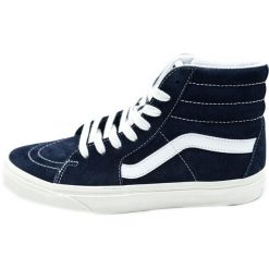 Trampki Vans Sk8-Hi Pig Suede, Niebieski, Mężczyźni. Niebieskie trampki i tenisówki męskie Vans, bez wzorów, z gumy, bez zapięcia. Za 443.50 zł.