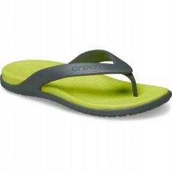 Japonki Dla Dorosłych Crocs Coast Flip. Szare klapki i japonki męskie Crocs, z materiału. Za 139.99 zł.