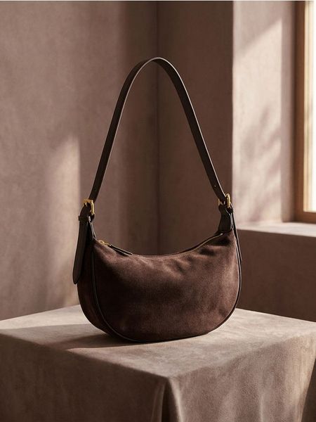 Torba hobo z imitacji zamszu - bordowy. Czerwone torebki klasyczne damskie Sinsay, bez wzorów, bez dodatków. Za 35.99 zł.