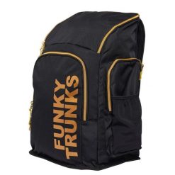 Plecak torba do szkoły na basen siłownię trening Funkita Black Attack. Brązowe plecaki męskie FUNKY TRUNKS, bez wzorów, z materiału. Za 170.99 zł.