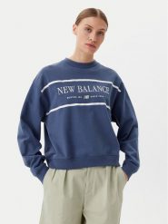 New Balance Bluza Athletics Nautical Lobster WT51923 Niebieski Oversize. Niebieskie bluzy bez kaptura damskie New Balance, xl, z bawełny. Za 219.99 zł.