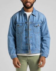 LEE RELAXED RIDER JACKET LT MĘSKA KURTKA JEANSOWA WORN BOLTON L86YOMVW 112145639. Kurtki męskie Lee, l, bez wzorów, z jeansu, bez kaptura. Za 299.99 zł.