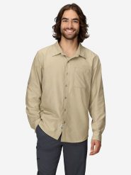 Marmot Koszula funkcyjna "AirExchange" w kolorze beżowym rozmiar: M. Brązowe koszule męskie Marmot, m, bez wzorów, bez kołnierzyka, bez ramiączek. Za 82.99 zł.