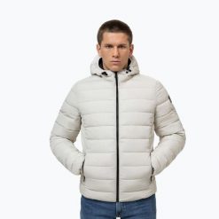 Kurtka zimowa męska Pitbull Seacoast 3 Quilted Hooded. Białe kurtki męskie PITBULL, na zimę, m, bez wzorów, z syntetyku, bez kaptura. Za 309.99 zł.