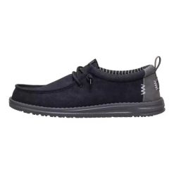 HeyDude Męskie Mokasyny Wally Vintage Classic. Czarne mokasyny męskie Hey dude, z materiału. Za 229.00 zł.