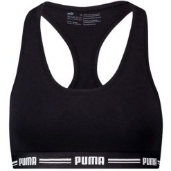 Stanik sportowy damski Puma Racer Back Top 1P Hang. Czarne biustonosze sportowe damskie Puma, l, bez wzorów, bez ramiączek. Za 65.00 zł.